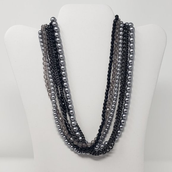 Premier Designs Jewelry - Premier Designs Multi Strand Gunmetal Necklace